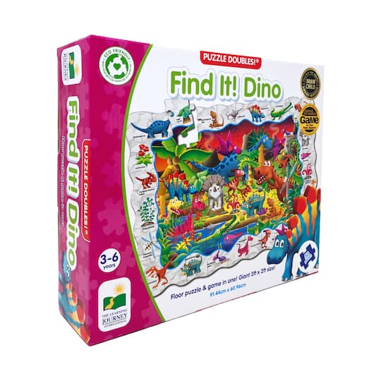 Puzzle Doubles - Find It Dino: 50 Pcs By The Learning Journey | 11.75" x 10" x 3" | Michaels®
